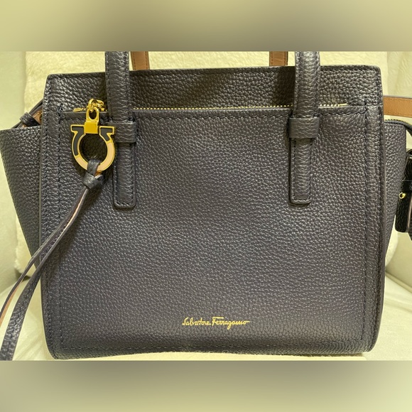 Ferragamo Double Handle Bag- Authentic - Picture 2 of 8